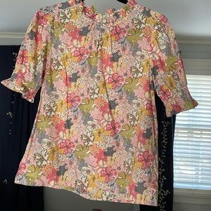 J Crew Liberty floral blouse
